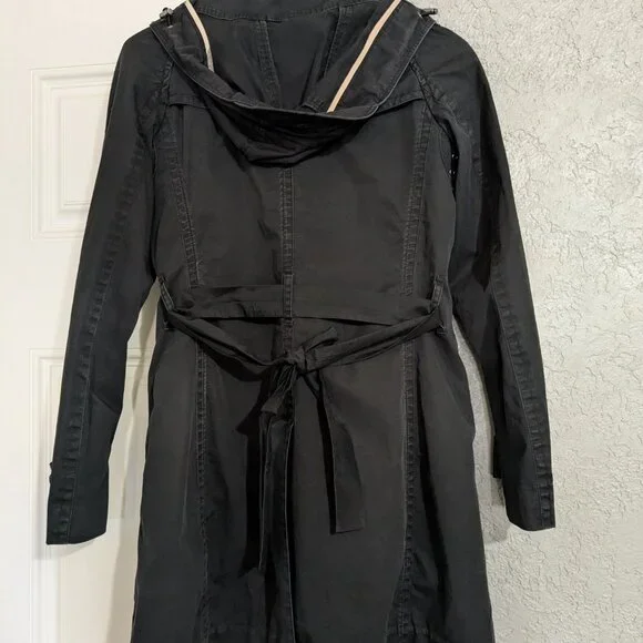 Burberry Brit black trench coat with removable shell size 2 or XS - Picture 2 of 7